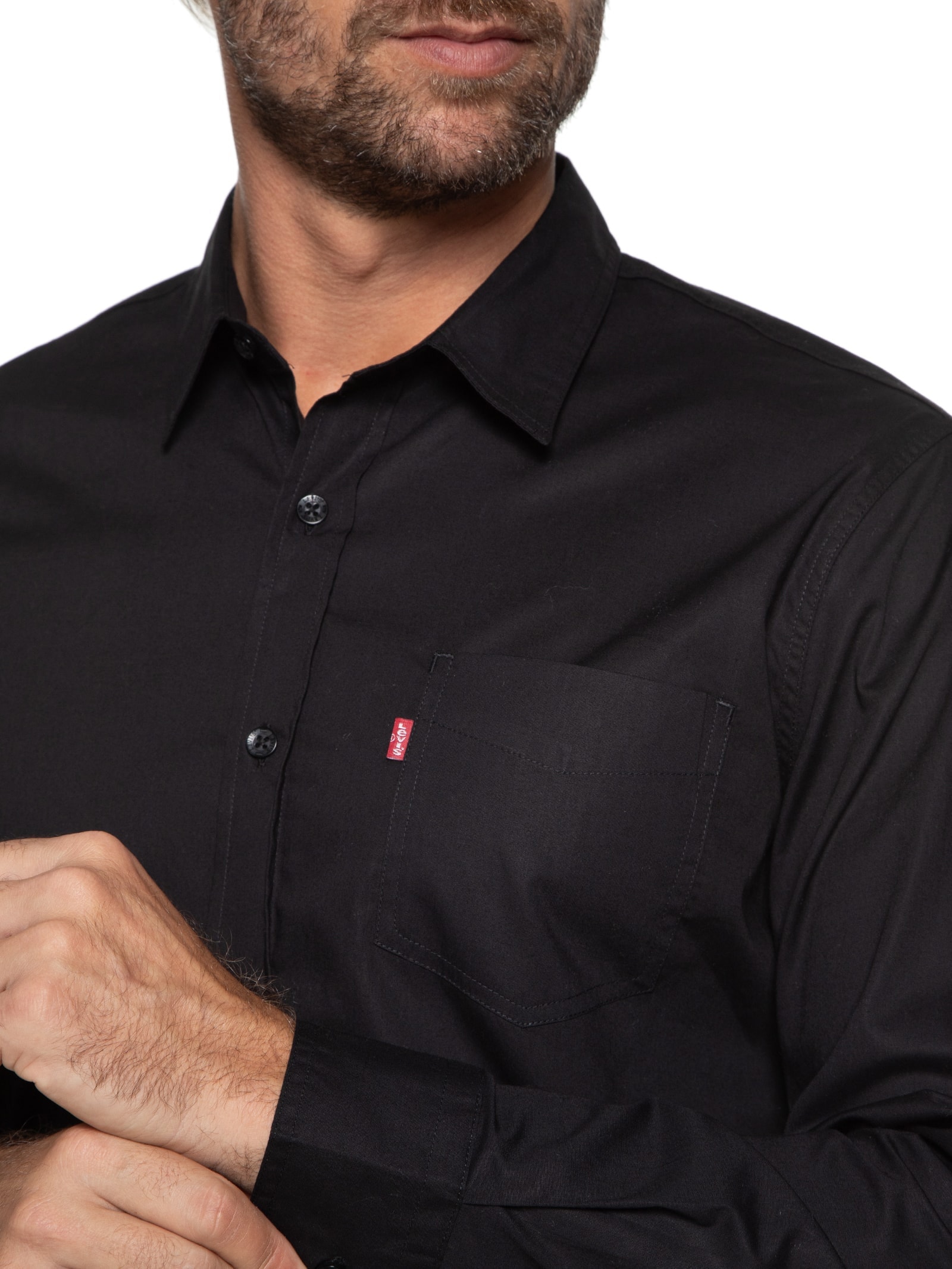 Camisa Masculina Classic Standard Preto Levi's