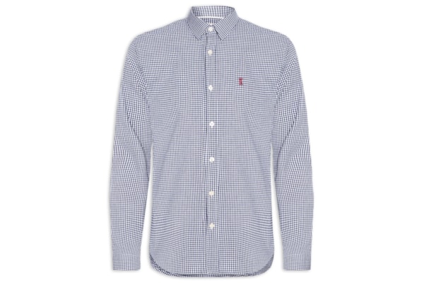 Camisa Masculina Classic Vichy – Azul