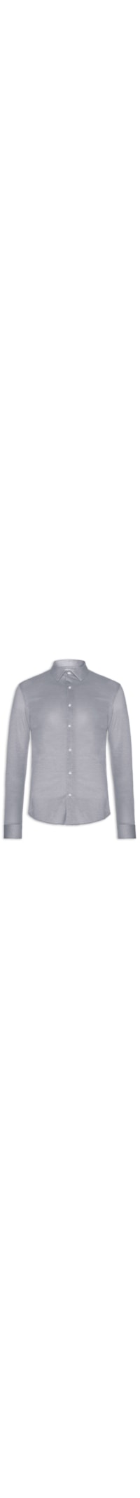 Camisa Masculina Clima Control Tech Slim Fit - Cinza