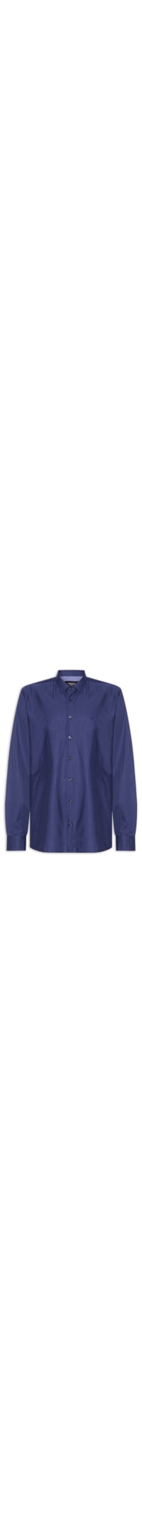Camisa Masculina Comfort Em Tricoline - Azul