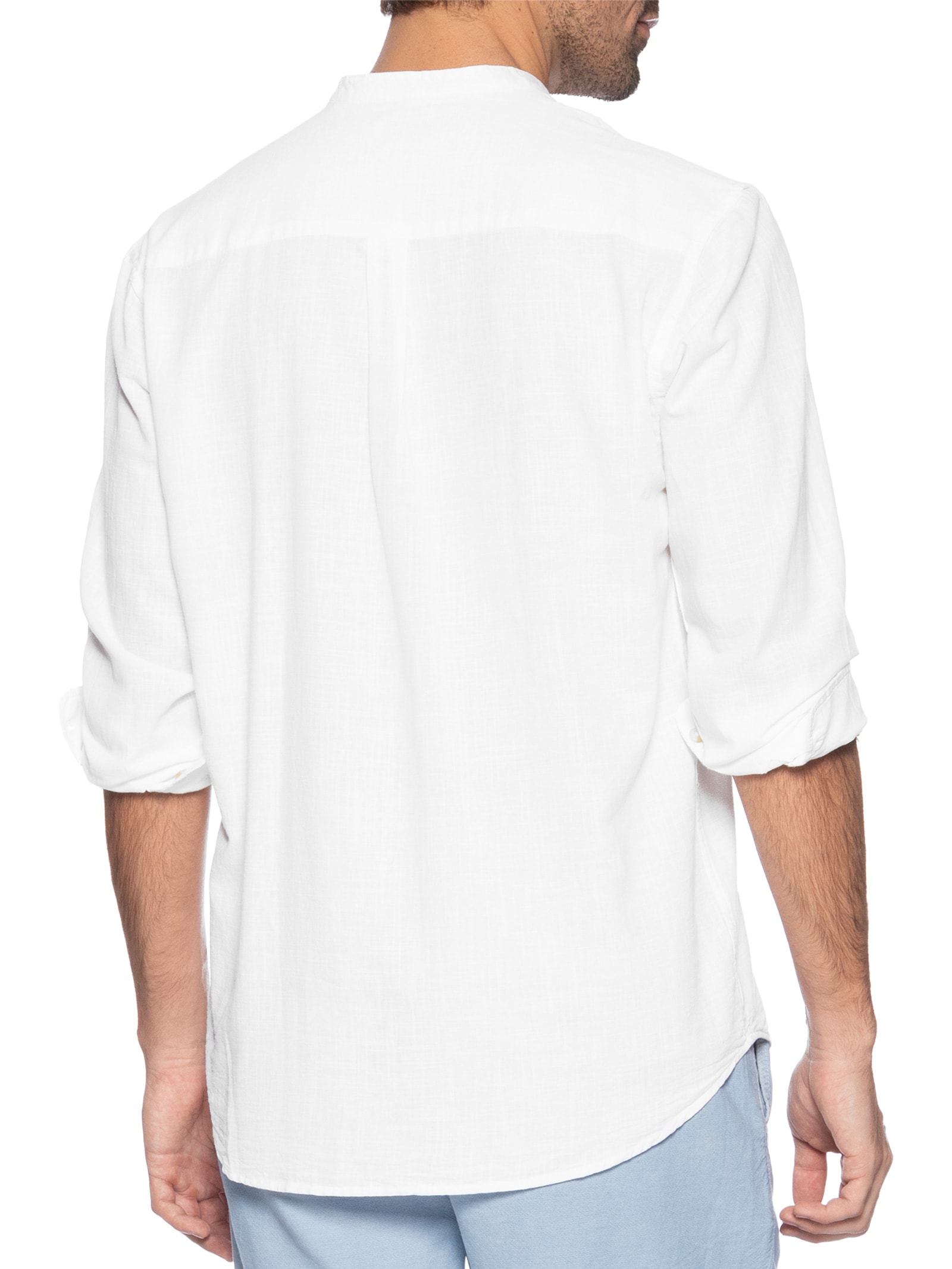 Camisa Masculina Comfort Fit Gola Padre Branco Jack & Jones