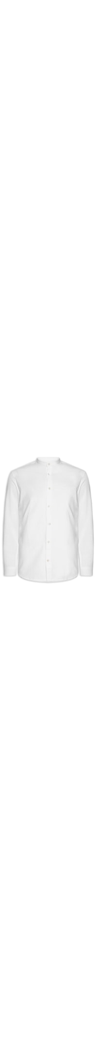 Camisa Masculina Comfort Fit Gola Padre - Branco