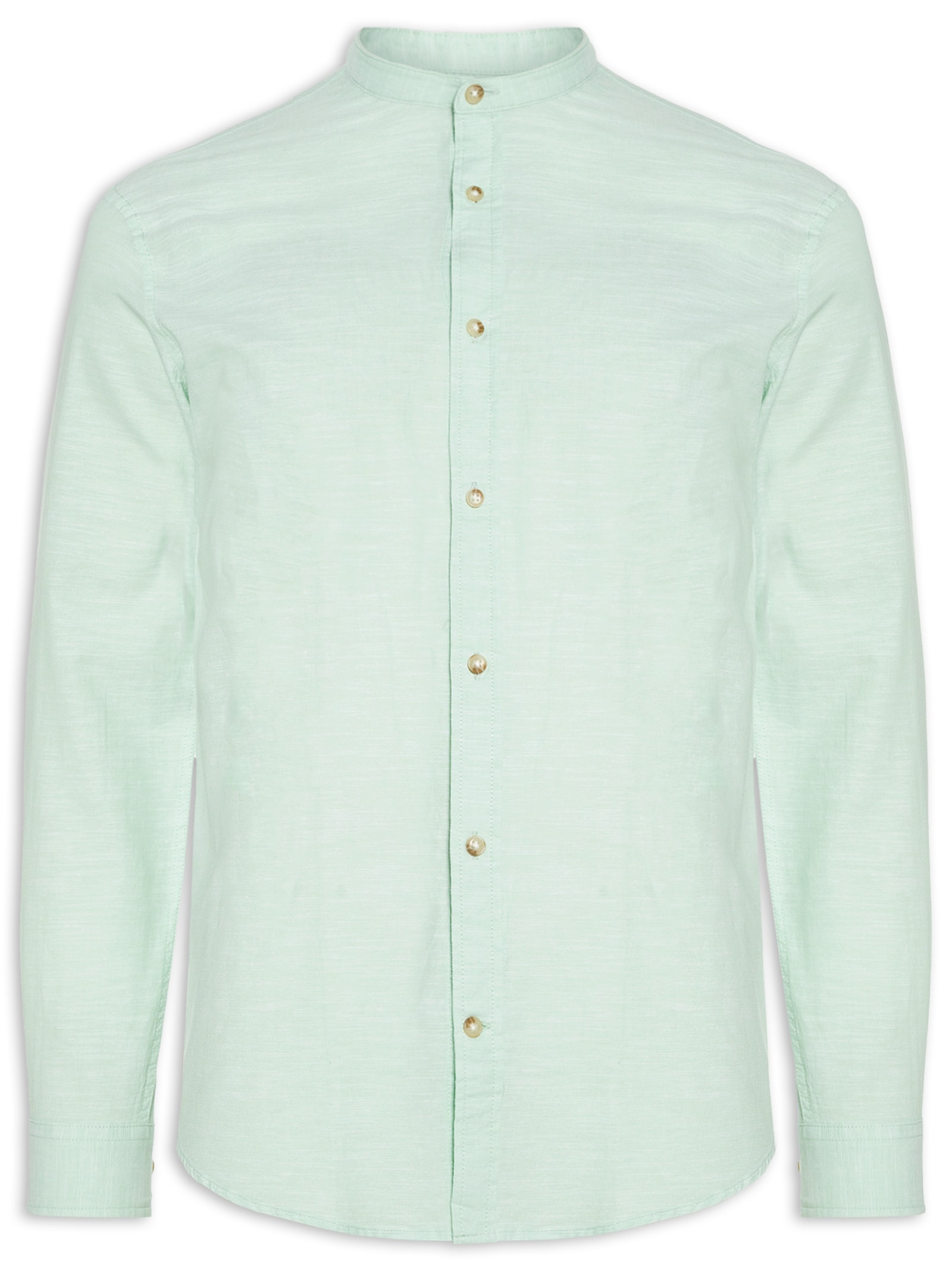 Camisa Masculina Comfort Fit Gola Padre Verde Jack & Jones