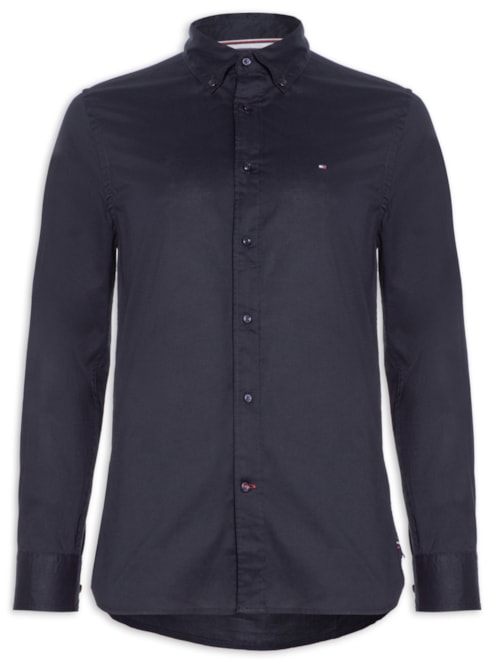 Camisa Masculina Core Flex Poplin Rf – Azul