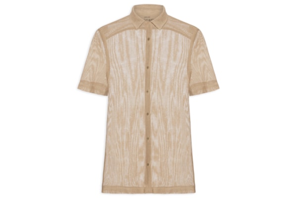 Camisa Masculina Cotton Caiçara - Bege