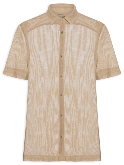 Camisa Masculina Cotton Caiçara – Bege