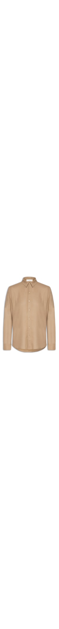 Camisa Masculina De Linho Litoral Manga Longa - Bege