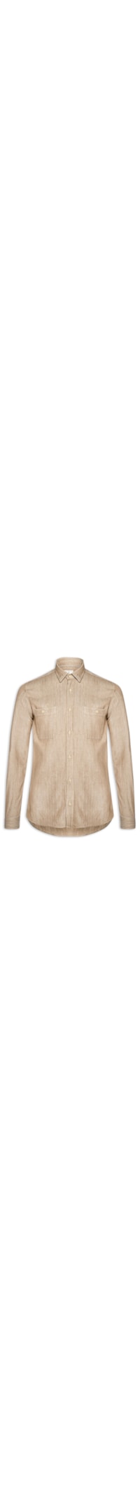 Camisa Masculina Denim - Bege