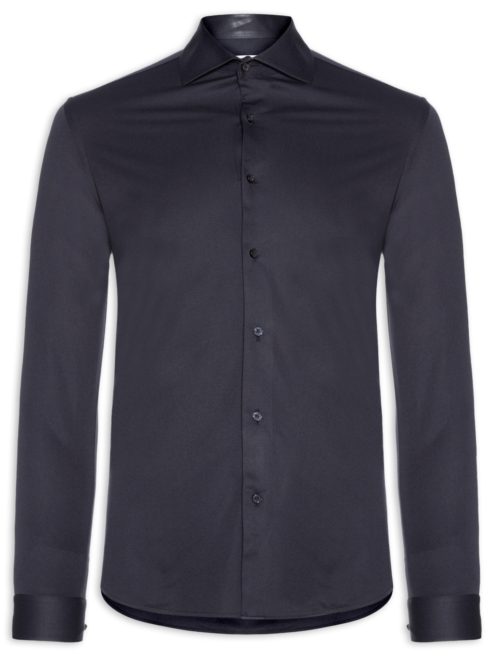 Camisa Masculina Easy Care Tecnológica Slim Fit Azul '2 Essential