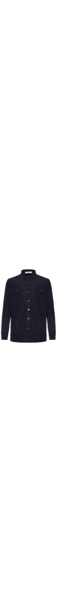 Camisa Masculina em Cotelê - Azul