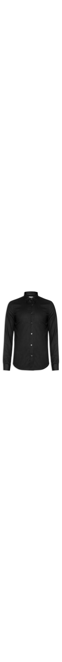 Camisa Masculina Em Linho - Preto