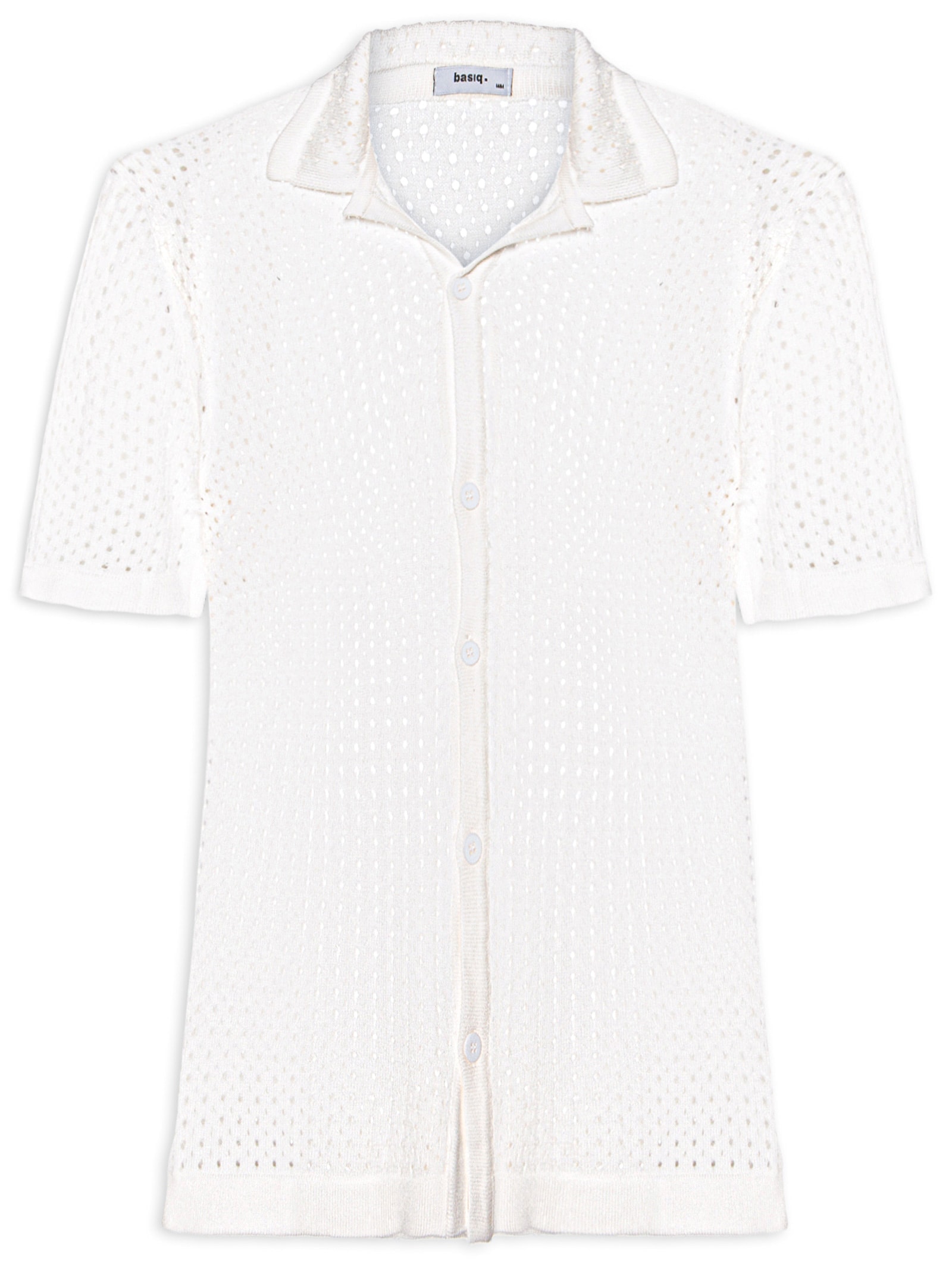 Camisa Masculina Em Tricot Off White Basiq Men