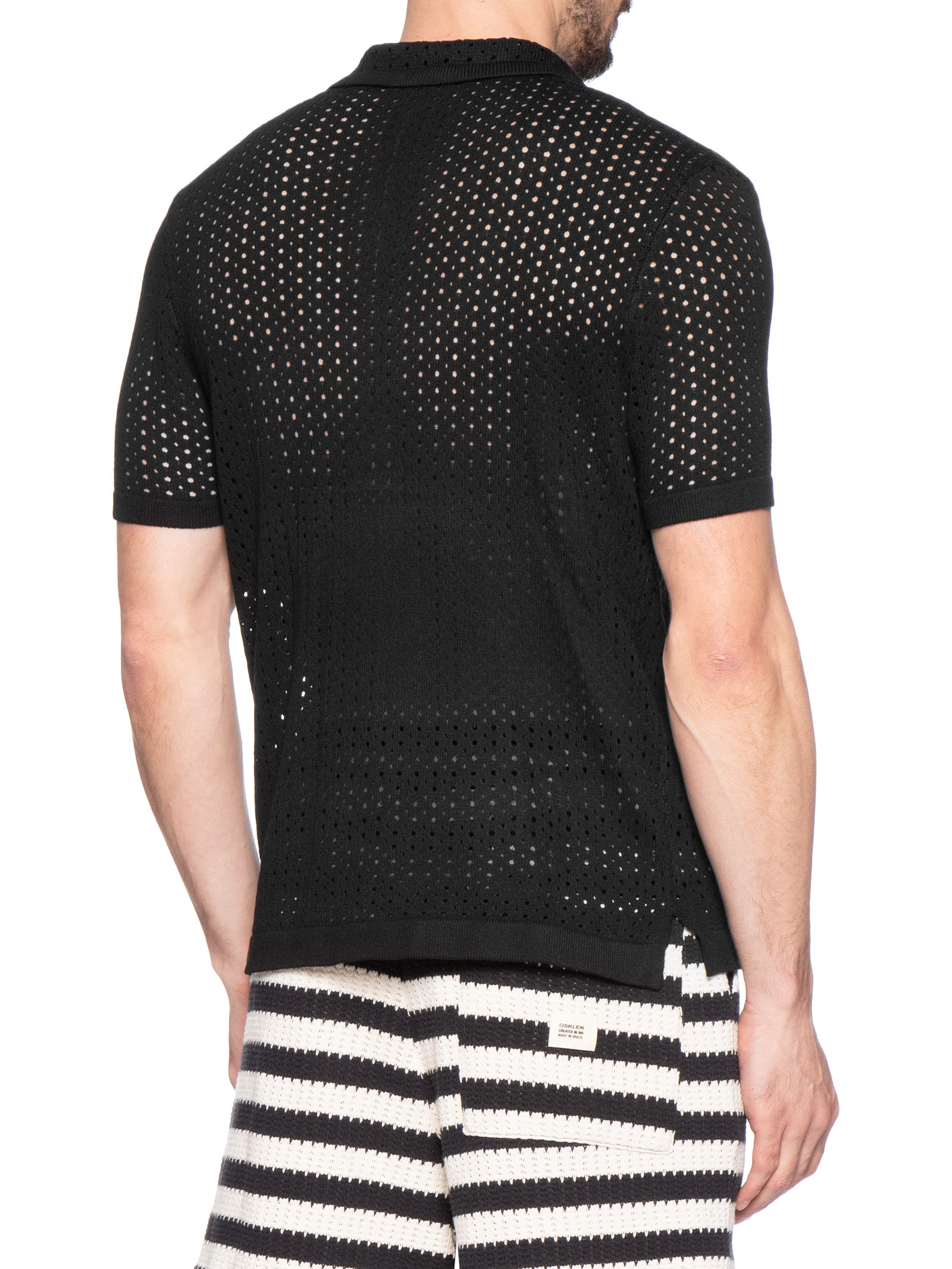 Camisa Masculina Em Tricot Preto Basiq Men