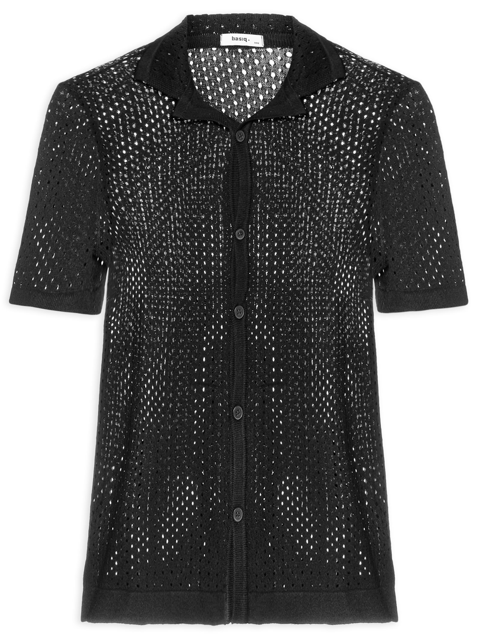 Camisa Masculina Em Tricot Preto Basiq Men
