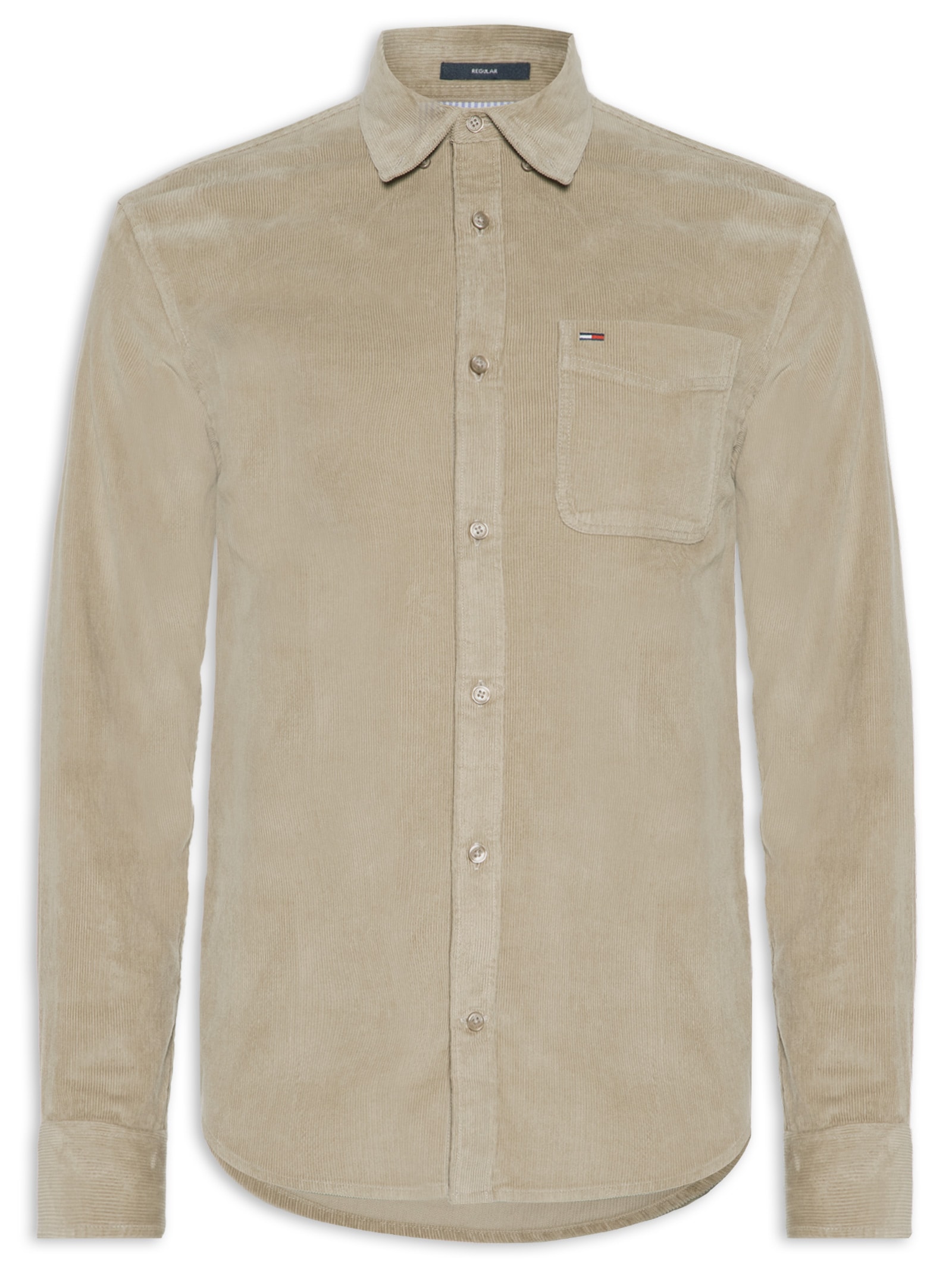Camisa Masculina em Veludo Cotelê – Bege Tommy Jeans
