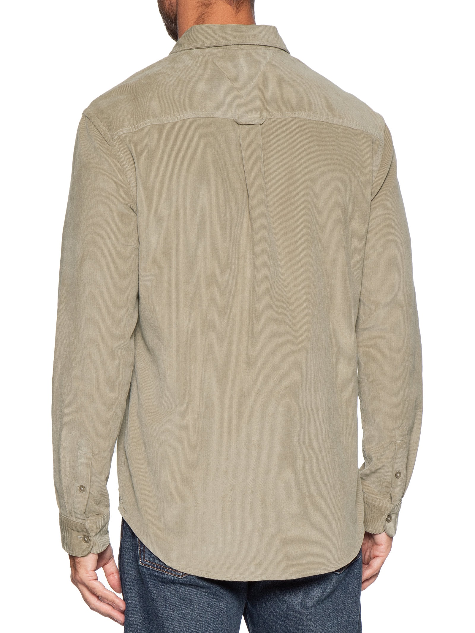 Camisa Masculina em Veludo Cotelê – Bege Tommy Jeans