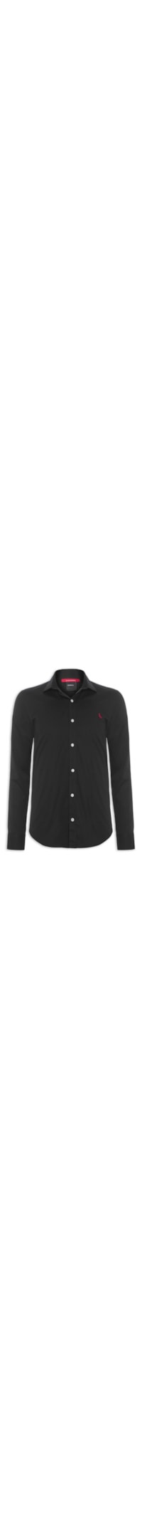 Camisa Masculina Enxuto Cores Elastano - Preto