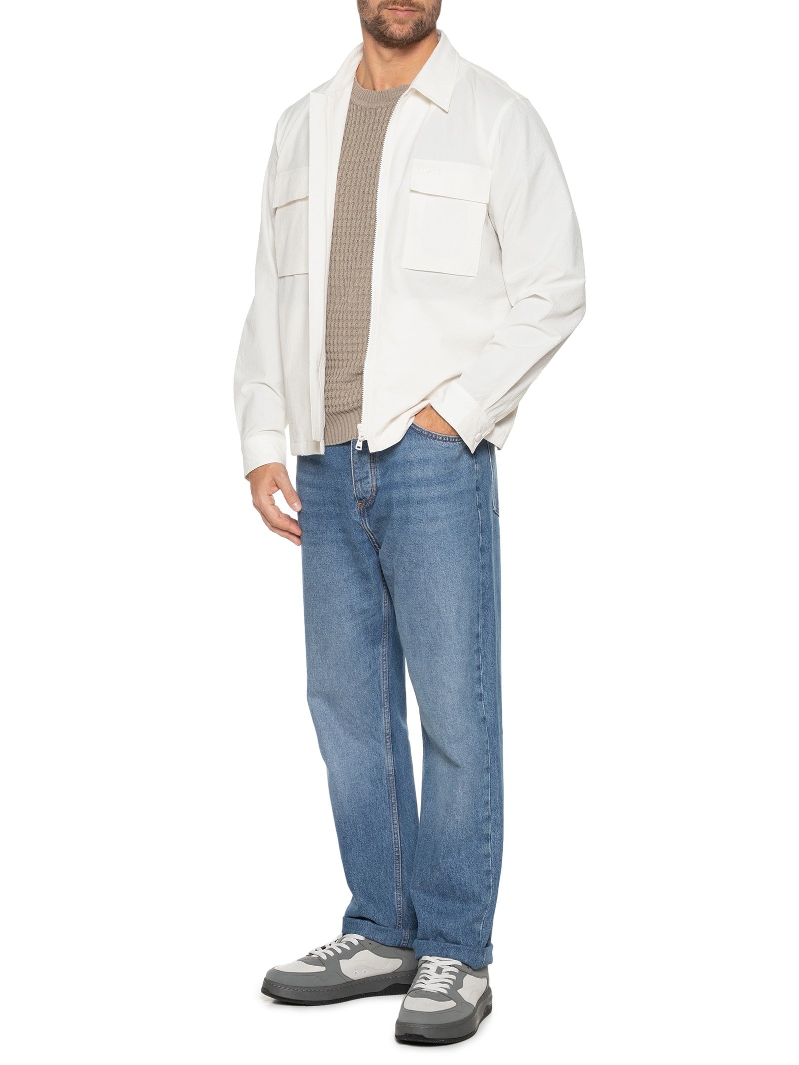 Camisa Masculina Eselio Off White Hugo