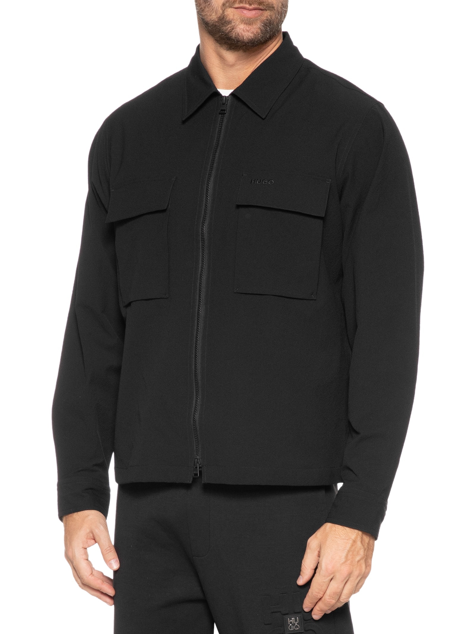 Camisa Masculina Eselio Preto Hugo
