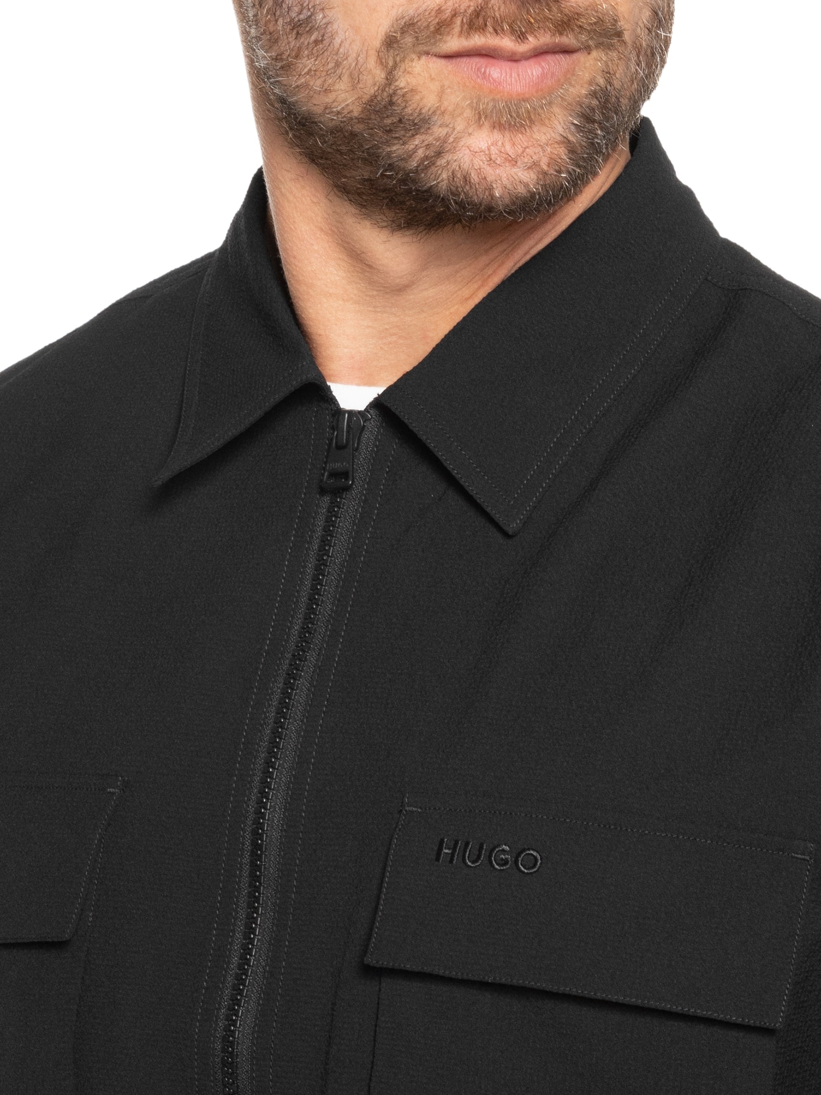 Camisa Masculina Eselio Preto Hugo
