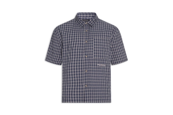 Camisa Masculina Estampada Darcy Sleeve Shirt – Azul