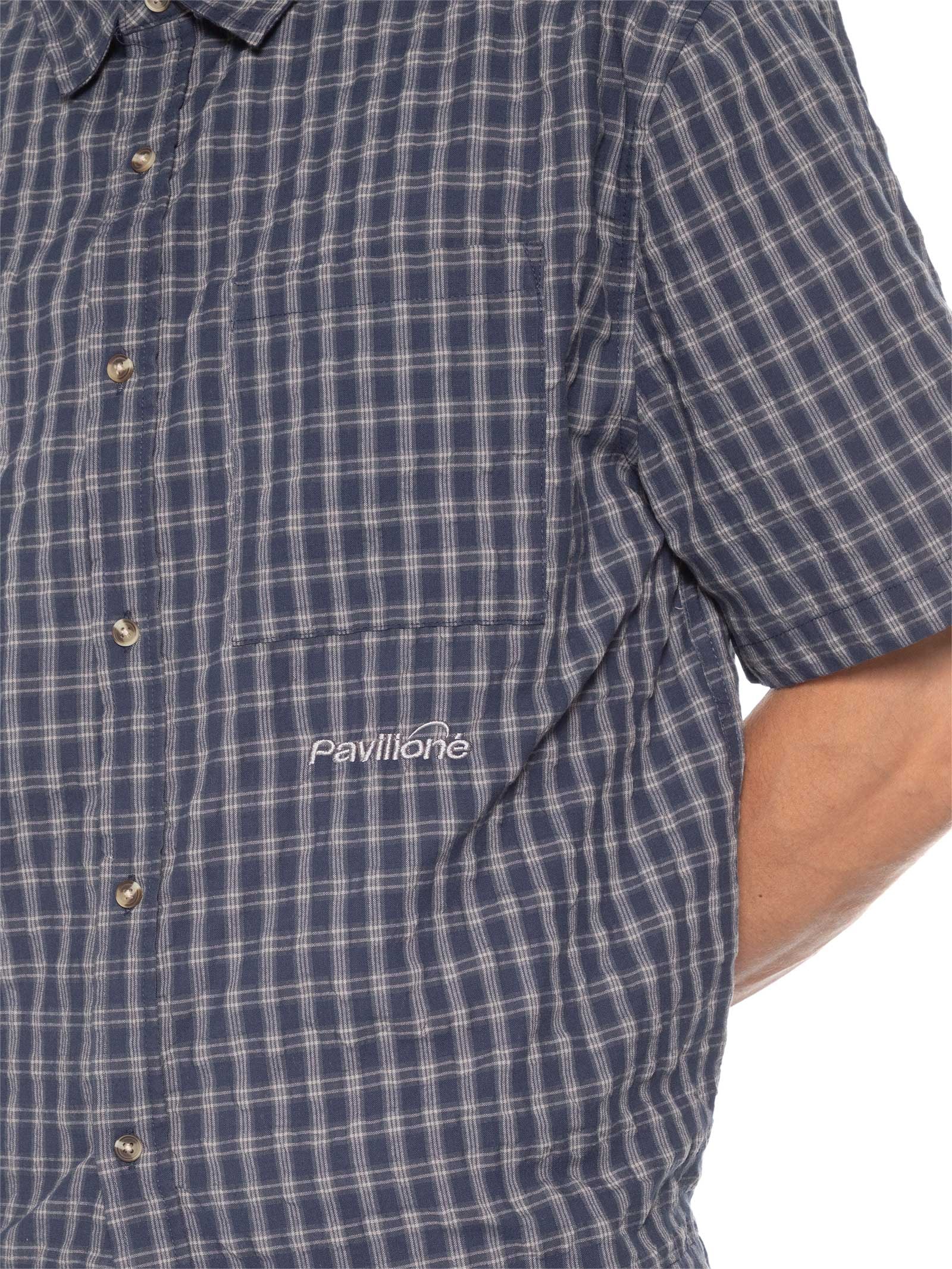 Camisa Masculina Estampada Darcy Sleeve Shirt – Azul Cotton On