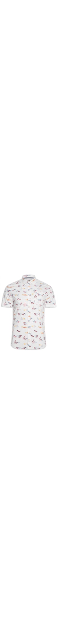 Camisa Masculina Estampada Original - Branco