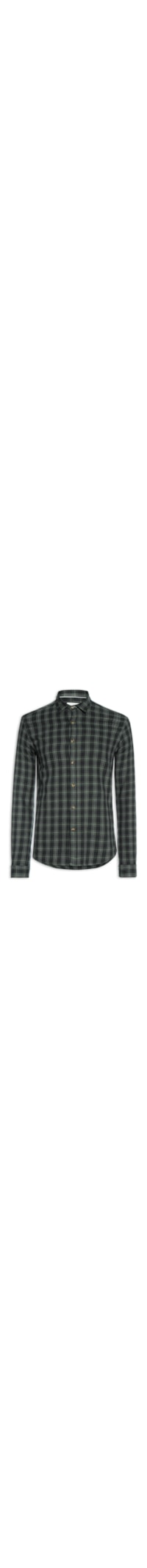 Camisa Masculina Flanela Fio Tinto Xadrez - Verde