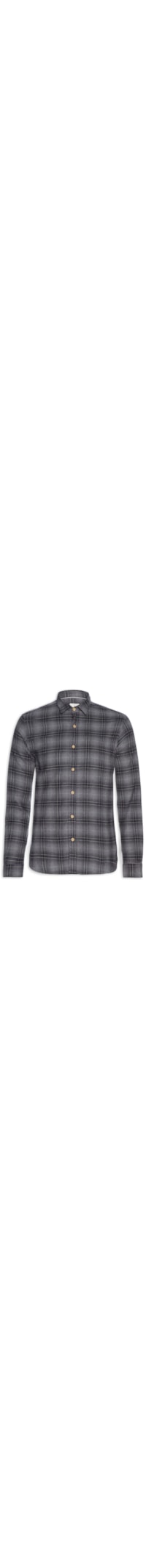 Camisa Masculina Flanela Londres - Cinza