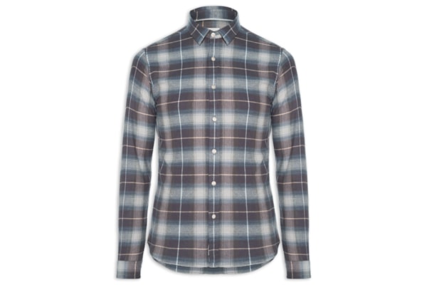 Camisa Masculina Flanela Montreal Xadrez - Azul
