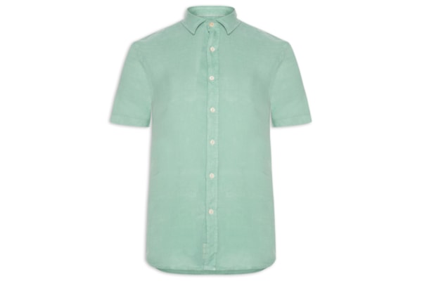 Camisa Masculina Formentera 100% Linho - Verde