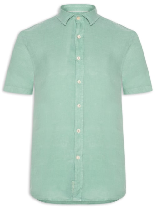 Camisa Masculina Formentera 100% Linho – Verde