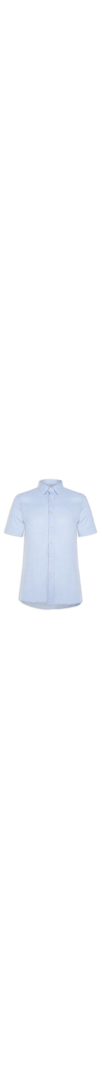 Camisa Masculina Formentera Linho Manga Curta - Azul