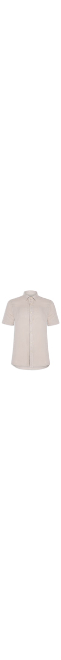 Camisa Masculina Formentera Linho Manga Curta - Cinza