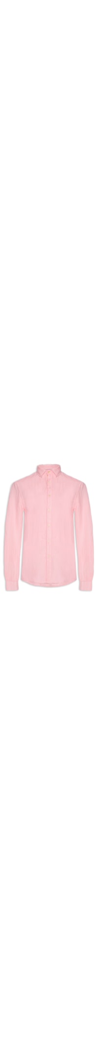 Camisa Masculina Formentera Linho Manga Longa - Rosa