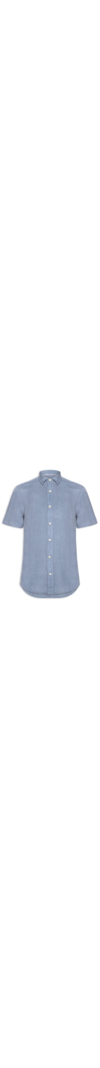 Camisa Masculina Formentera Puro Linho - Azul