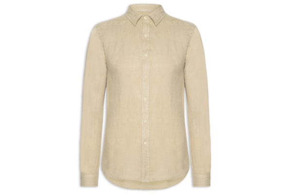 Camisa Masculina Formentera Puro Linho - Bege