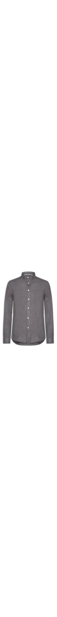 Camisa Masculina Formentera Puro Linho - Preto
