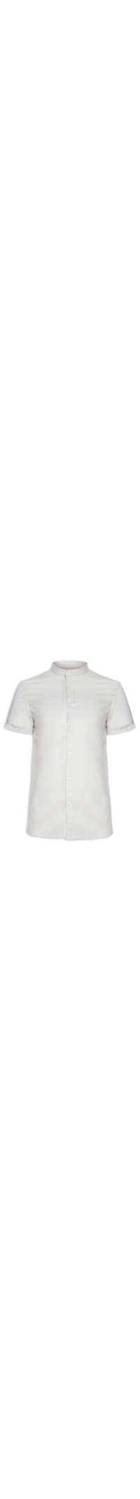 Camisa Masculina Gola Portuguesa Slim Fit - Cinza