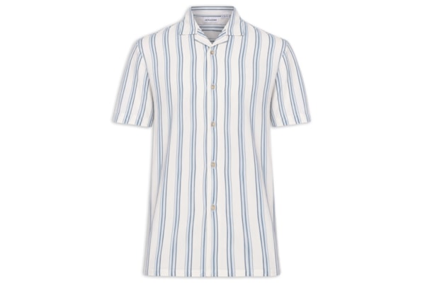 Camisa Masculina Gola Resort Listrada - Azul