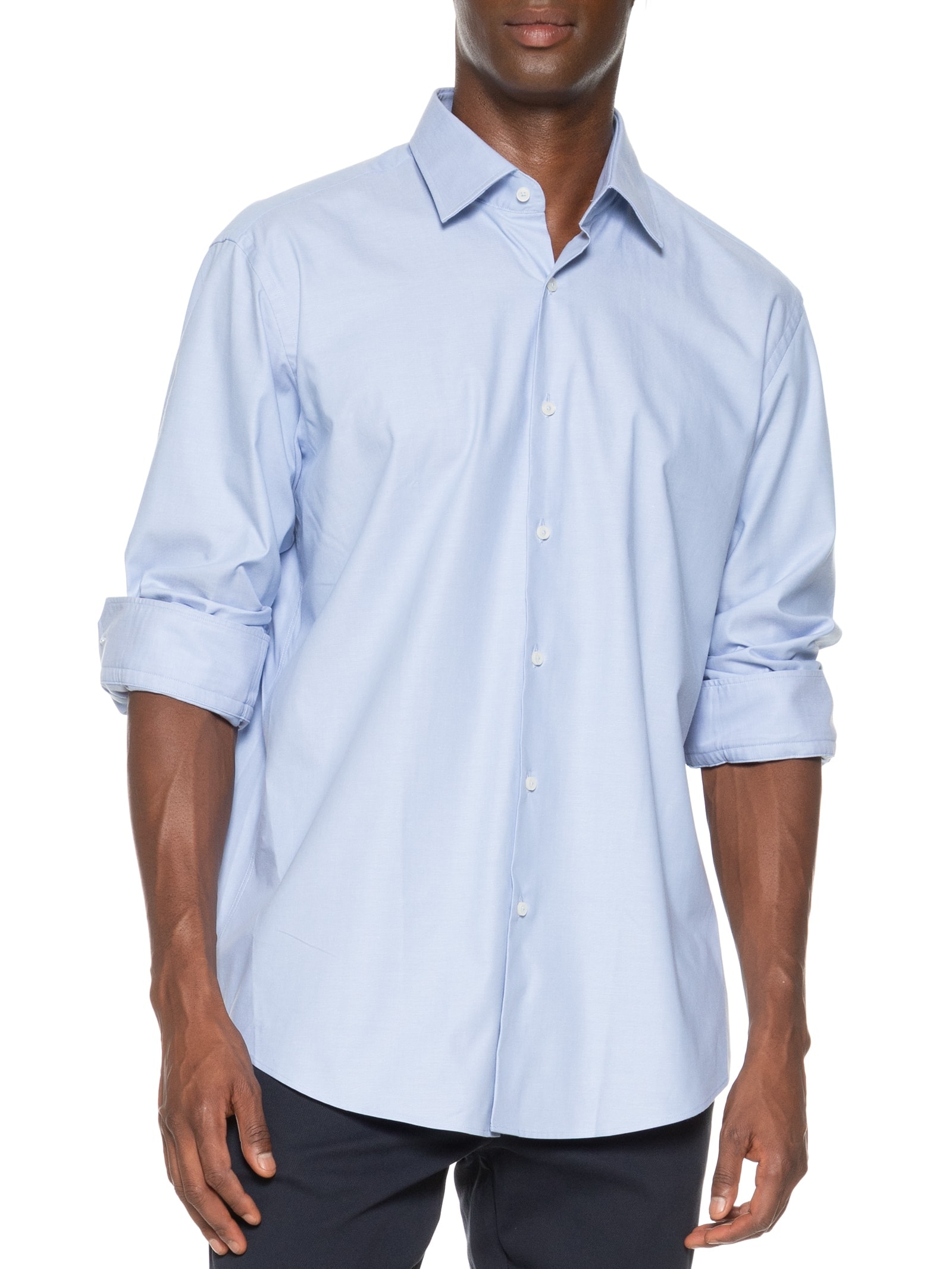 Camisa Masculina H-Joe Kent C1 Azul Boss