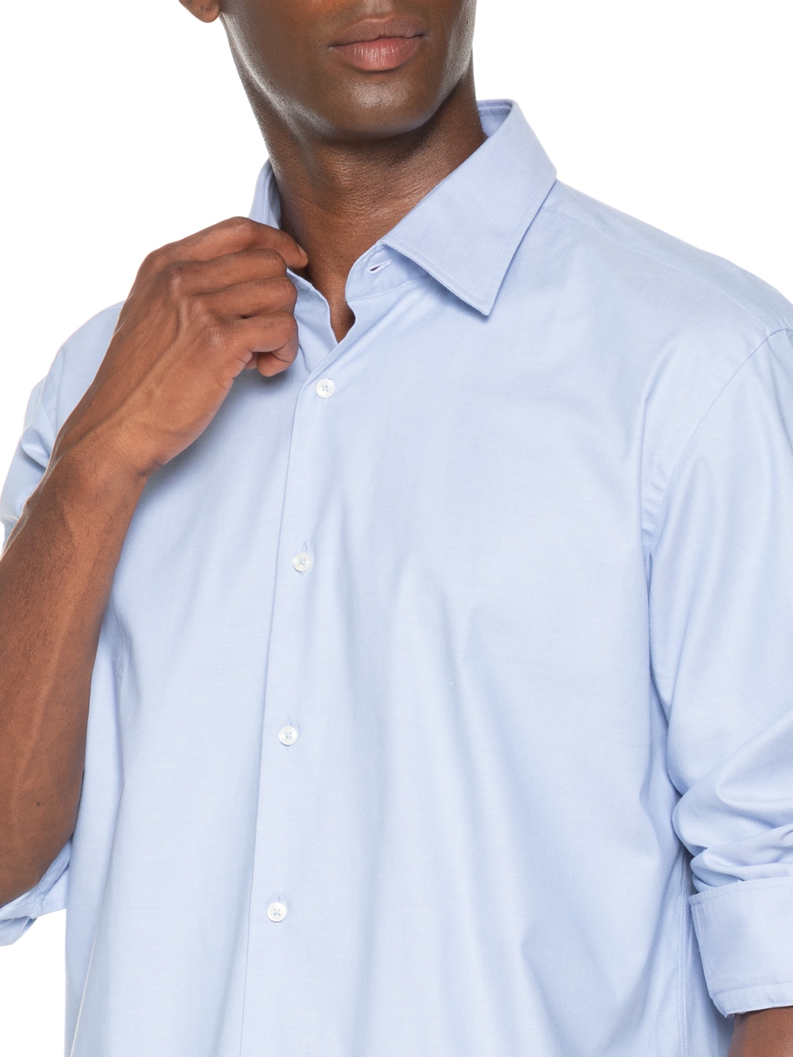 Camisa Masculina H-Joe Kent C1 Azul Boss