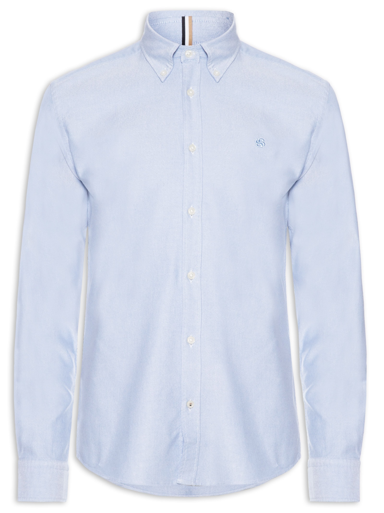 Camisa Masculina H-Liam 01 Azul Boss