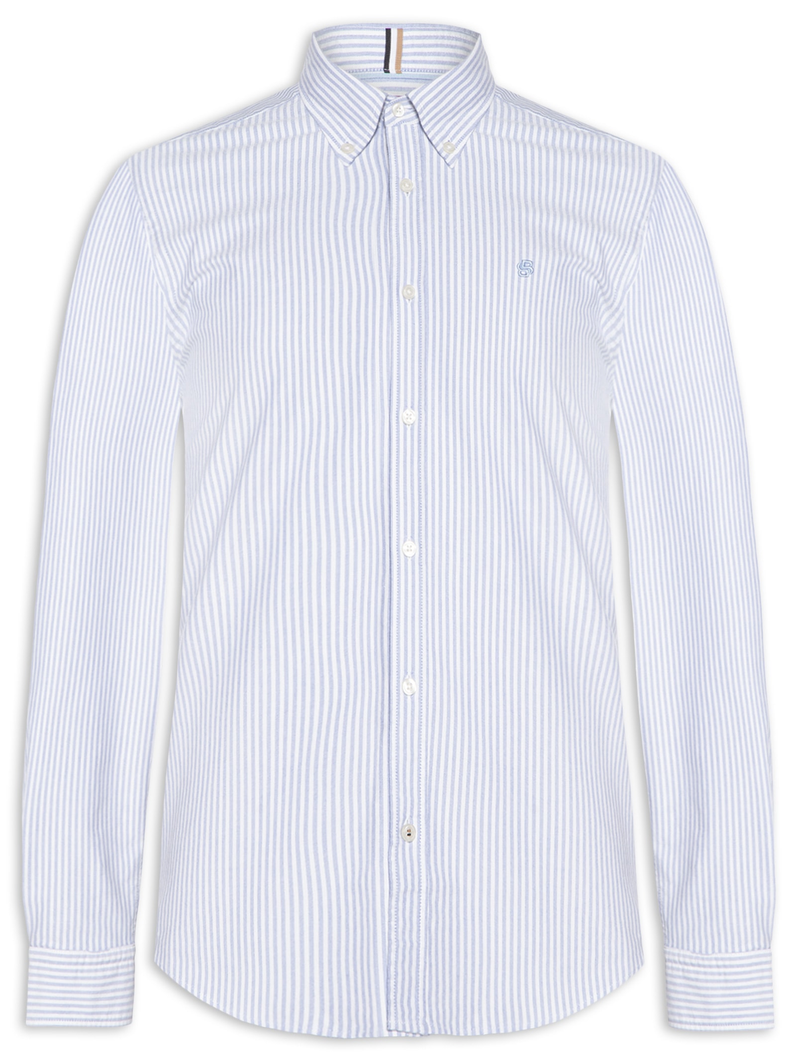 Camisa Masculina H-Liam Azul Boss