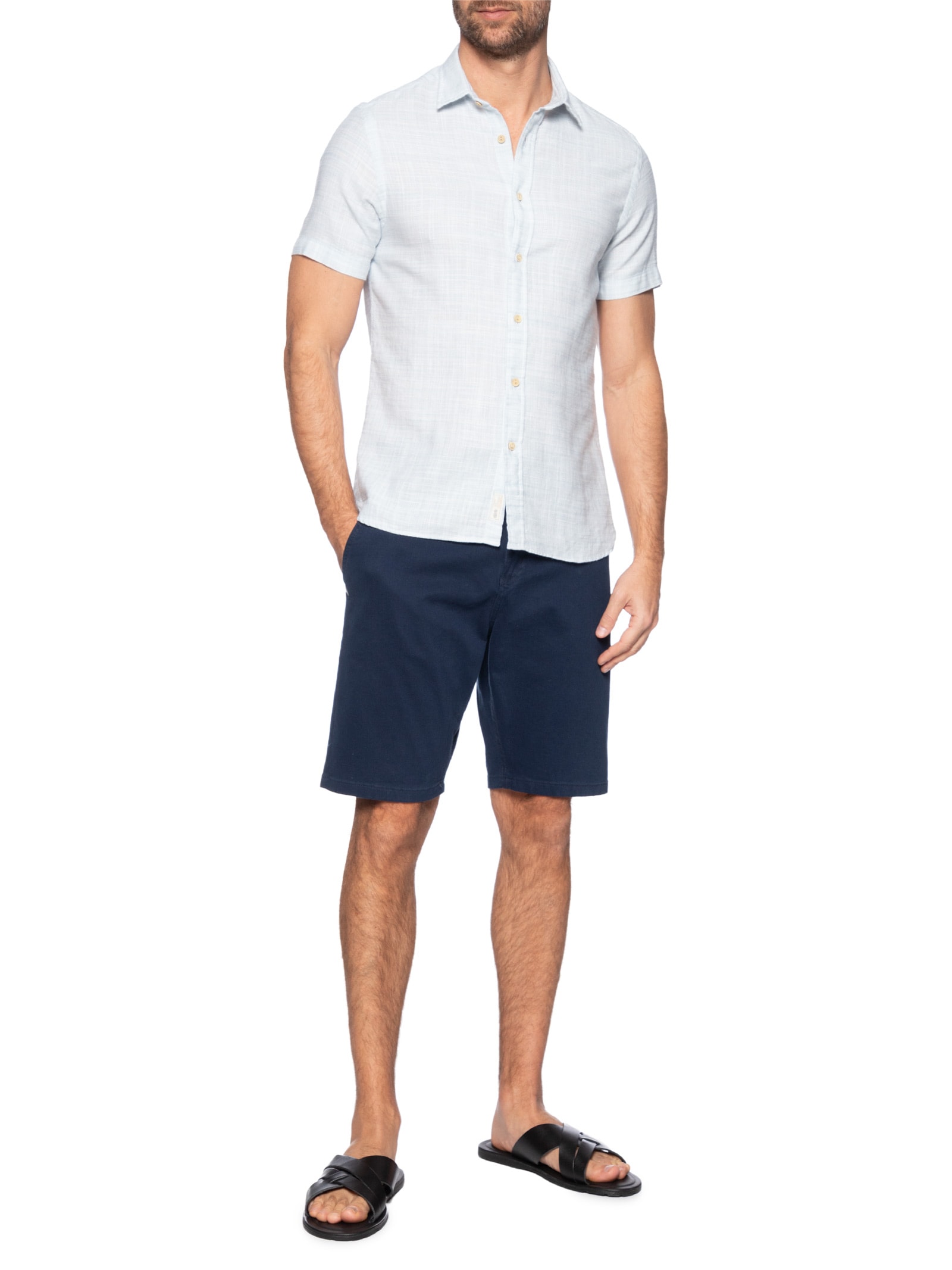 Camisa Masculina Havana Azul  Pineapple