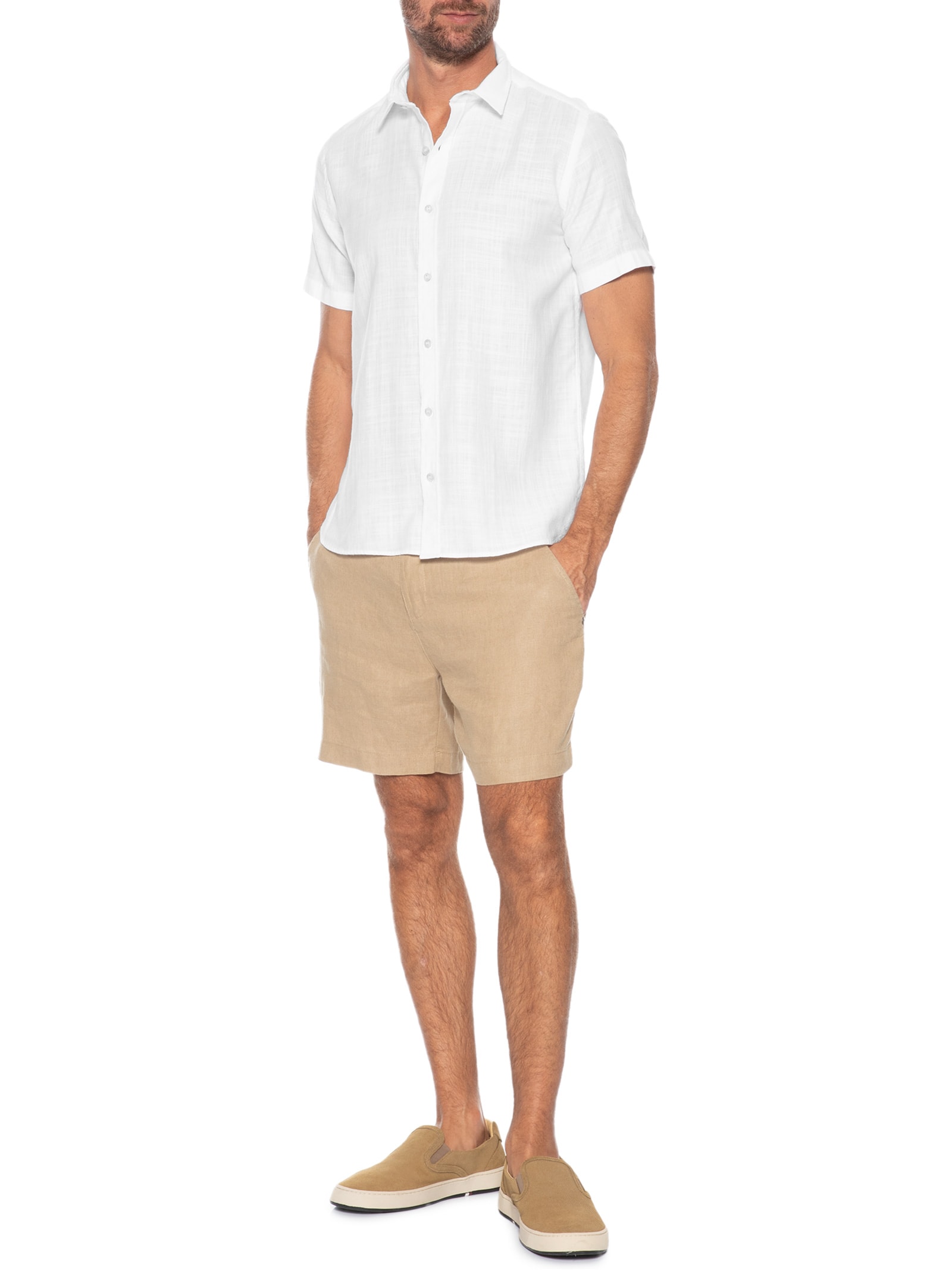 Camisa Masculina Havana Branco Pineapple
