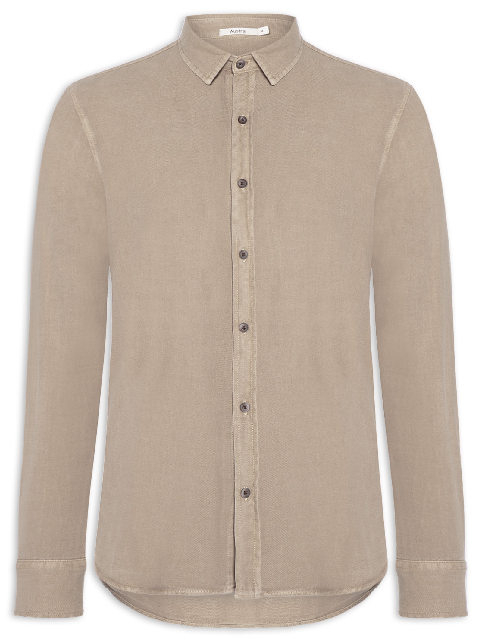 Camisa Masculina Havana II Manga Longa Bege Austral