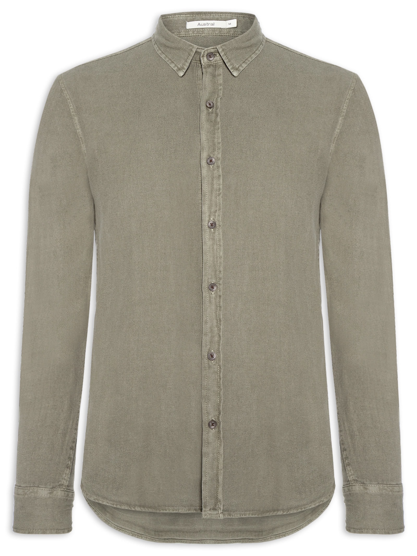 Camisa Masculina Havana II Manga Longa Verde Austral