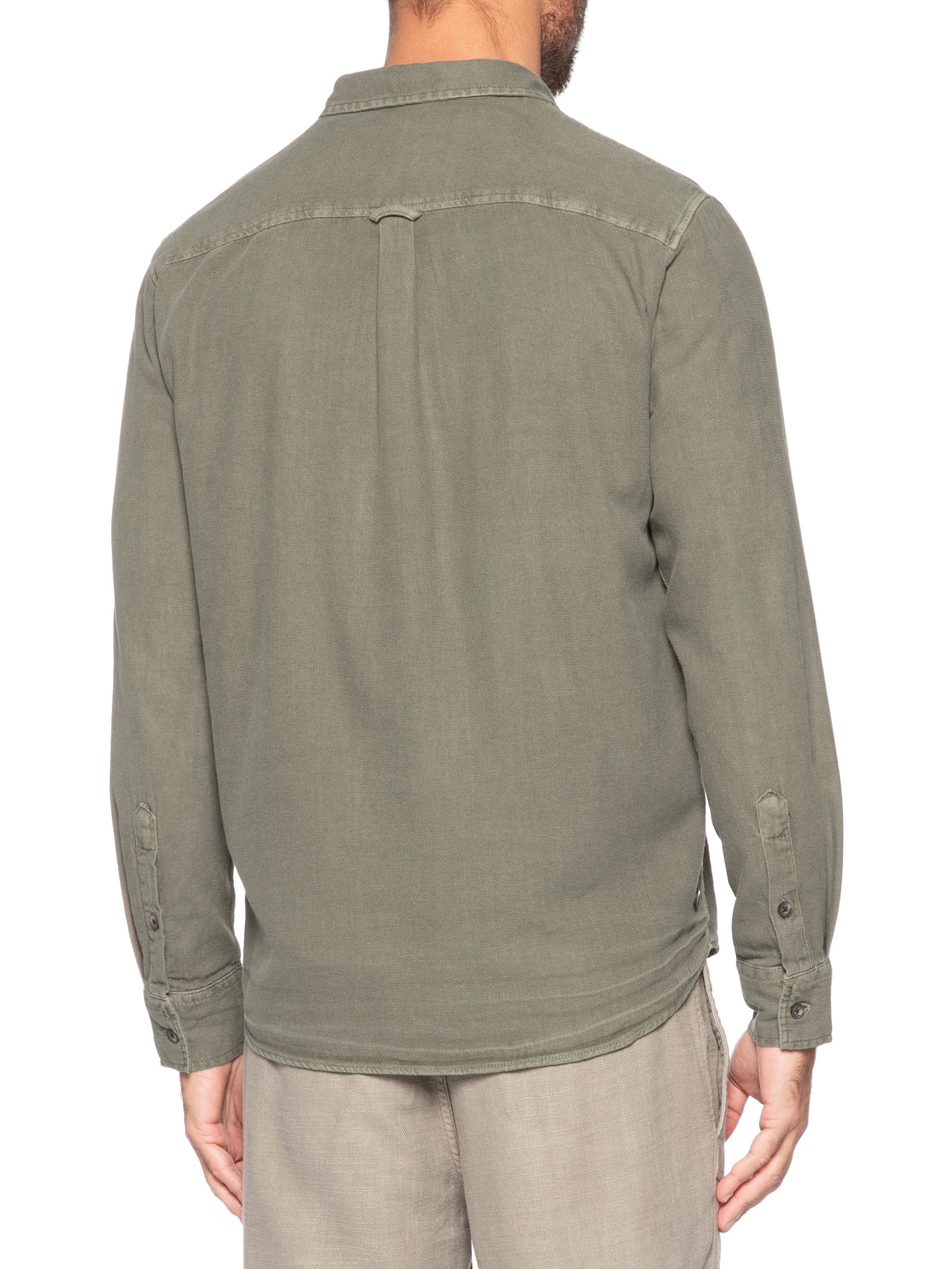 Camisa Masculina Havana II Manga Longa Verde Austral