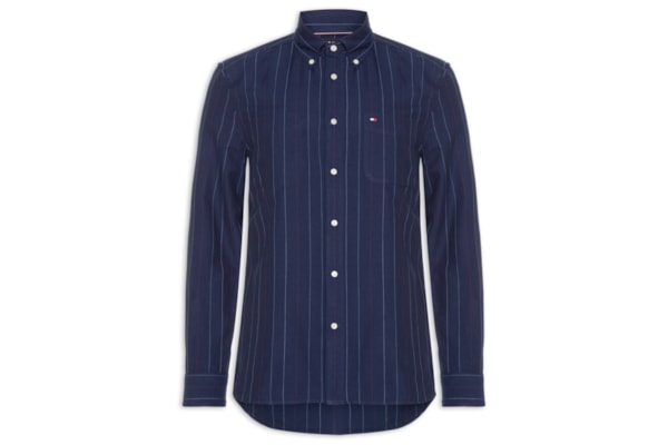 Camisa Masculina Heritage Oxford Pin Stripe - Azul